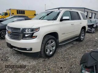 2015 Chevrolet Tahoe LTZ z VIN 1GNSKCKC0FR255755, wystawiony jako Copart lot #58531875 z przebiegiem 198 213 mil mil oraz Szkoda całkowita • Salvage title. Historia ofert i sprzedaży dostępna na DreamBid. Obrazek 1.