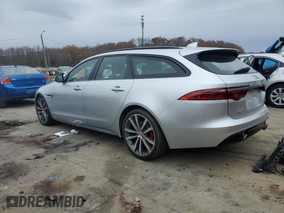 2018 Jaguar XF with VIN SAJBM2FV1JCY64570, listed as a Copart auction lot 80840784 with 57,856 mi miles and Salvage Title. Bid and sale history available at DreamBid. Image 2.