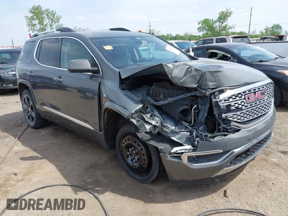 2017 GMC Acadia Denali with VIN 1GKKNPLS3HZ261585, listed as a IAAI auction lot 42057563 with 92,983 mi miles. Bid and sale history available at carsss.com. Image 1.
