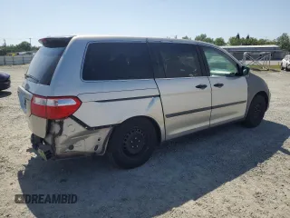 2006 Honda Odyssey LX with VIN 5FNRL38256B099799, listed as a Copart auction lot 53571745 with 287,595 mi miles and Salvage Title. Bid and sale history available at carsss.com. Image 3.