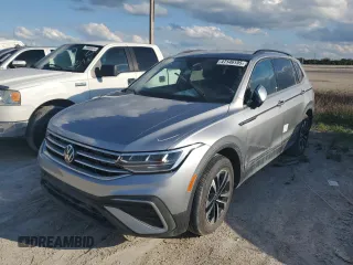 2024 Volkswagen Tiguan S with VIN 3VVRB7AX1RM119905, listed as a Copart auction lot 47146195 with 0 mi miles and Non Repairable. Bid and sale history available at carsss.com. Image 1.