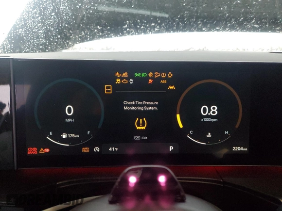 2024 Hyundai Santa Fe Calligraphy with VIN 5NMP54GL7RH066680, listed as a Copart auction lot 87844915 with 2,204 mi miles and Salvage title. Bid and sale history available at DreamBid. Image 9.