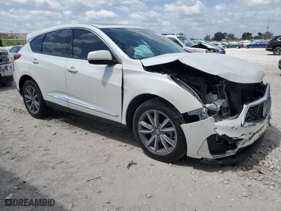 2019 Acura RDX w/Technology Pkg with VIN 5J8TC1H5XKL010600, listed as a Copart auction lot 53722555 with 89,146 mi miles and Salvage Title. Bid and sale history available at carsss.com. Image 4.