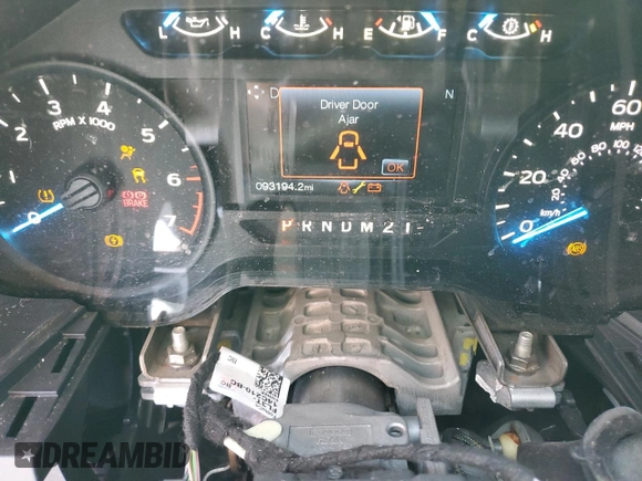 2017 Ford F-150 XL with VIN 1FTEX1CP0HKC28497, listed as a Copart auction lot 48777145 with 93,194 mi miles and Salvage Title. Bid and sale history available at carsss.com. Image 9.