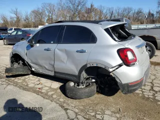 2022 FIAT 500X Trekking with VIN ZFBNF3B18NP980302, listed as a Copart auction lot 43127195 with 27,473 mi miles and Salvage title. Bid and sale history available at DreamBid. Image 2.