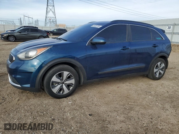 2017 Kia Niro FE with VIN KNDCB3LC7H5101503, listed as a Copart auction lot 43458795 with 217,609 mi miles and Salvage Title. Bid and sale history available at carsss.com. Image 1.