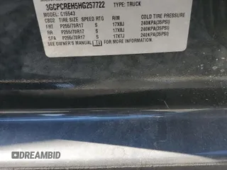 2017 Chevrolet Silverado 1500 LT with VIN 3GCPCREH5HG257722, listed as a Copart auction lot 70700684 with 170,651 mi miles and Salvage Title. Bid and sale history available at DreamBid. Image 12.