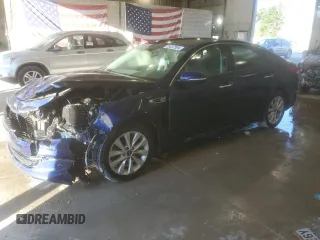 2017 Kia Optima LX with VIN 5XXGT4L31HG165763, listed as a Copart auction lot 76337904 with 118,633 mi miles and Salvage title. Bid and sale history available at DreamBid. Image 1.
