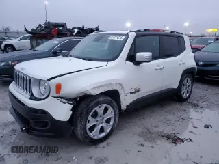 2018 Jeep Renegade Limited z VIN ZACCJADB3JPG79091, wystawiony jako Copart lot #43241215 z przebiegiem 119 463 mil mil oraz Szkoda całkowita • Salvage title. Historia ofert i sprzedaży dostępna na DreamBid. Obrazek 1.