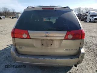 2008 Toyota Sienna CE with VIN 5TDZK23C58S169877, listed as a Copart auction lot 48789775 with 213,095 mi miles and Clean Title. Bid and sale history available at carsss.com. Image 6.