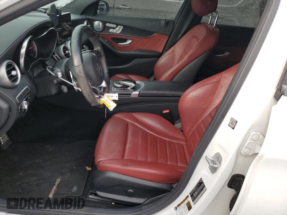 2016 Mercedes-Benz C 450 AMG with VIN 55SWF6EB5GU110266, listed as a Copart auction lot 43308835 with 42,148 mi miles and Salvage title. Bid and sale history available at DreamBid. Image 7.