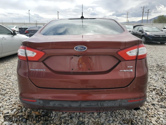 2016 Ford Fusion SE Hybrid with VIN 3FA6P0LU7GR250310, listed as a Copart auction lot 69625424 with 144,692 mi miles and Salvage title. Bid and sale history available at DreamBid. Image 6.