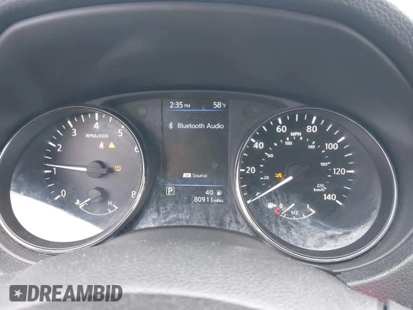 2020 Nissan Rogue SL with VIN 5N1AT2MV2LC780367, listed as a IAAI auction lot 41195473 with 80,911 mi miles and . Bid and sale history available at DreamBid. Image 7.