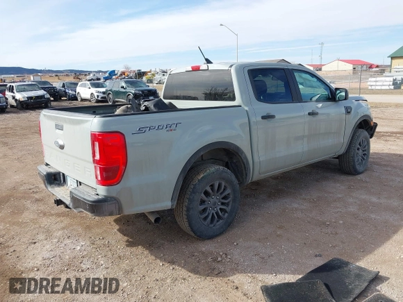 2021 Ford Ranger XL with VIN 1FTER4FH0MLD04059, listed as a IAAI auction lot 41748357 with 60,308 mi miles. Bid and sale history available at carsss.com. Image 4.