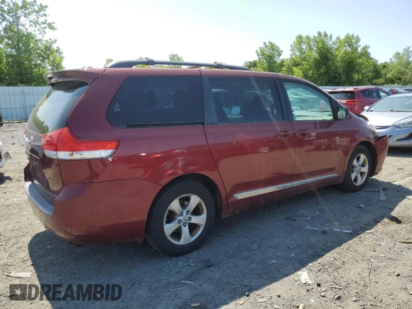 2012 Toyota Sienna LE AAS с VIN 5TDKK3DC0CS183801, выставлен на аукционе Copart как лот 58258035 с пробегом 291 299 миль миль и Чистый • Clean title. История ставок и продаж доступна на DreamBid. Изображение 3.