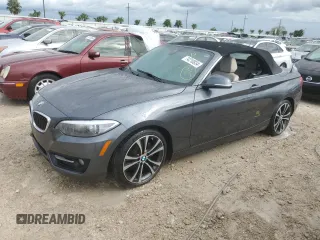 2017 BMW 2 Series 230i with VIN WBA2K9C34HV647350, listed as a Copart auction lot 74210834 with 24,412 mi miles and Non Repairable. Bid and sale history available at carsss.com. Image 1.