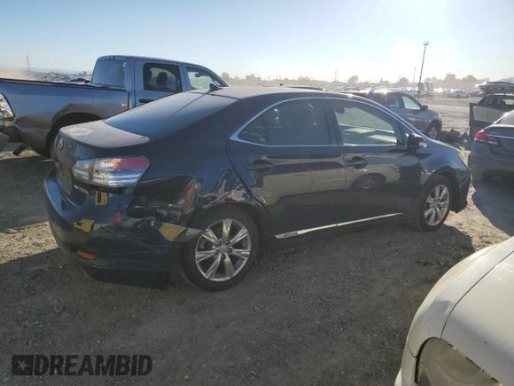 2010 Lexus HS 250h with VIN JTHBB1BA2A2005333, listed as a Copart auction lot 88473215 with 212,186 mi miles and Salvage Title. Bid and sale history available at DreamBid. Image 3.