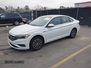 2019 Volkswagen Jetta SEL z VIN 3VWE57BU4KM248989, wystawiony jako IAAI lot #41465186 z przebiegiem 41 985 mil mil oraz . Historia ofert i sprzedaży dostępna na DreamBid. Obrazek 2.