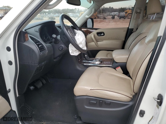 2018 Nissan Armada SL with VIN JN8AY2NDXJ9060325, listed as a Copart auction lot 42850725 with 0 mi miles and Salvage Title. Bid and sale history available at carsss.com. Image 7.