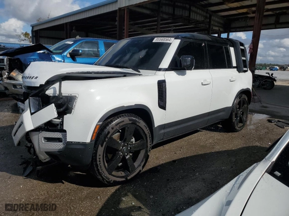 2024 Land Rover Defender S with VIN SALEJEEX0R2326638, listed as a Copart auction lot 85568564 with 0 mi miles and Salvage Title. Bid and sale history available at carsss.com. Image 1.