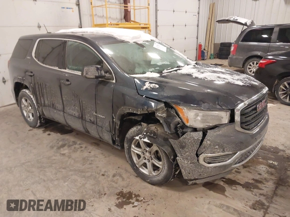 2019 GMC Acadia SLE with VIN 1GKKNKLA4KZ233800, listed as a IAAI auction lot 41375314 with 72,999 mi miles. Bid and sale history available at carsss.com. Image 1.