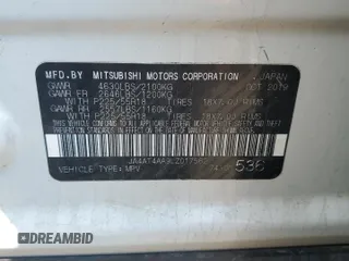 2020 Mitsubishi Eclipse Cross LE with VIN JA4AT4AA9LZ017562, listed as a Copart auction lot 60271085 with 168,453 mi miles and Salvage title. Bid and sale history available at DreamBid. Image 13.