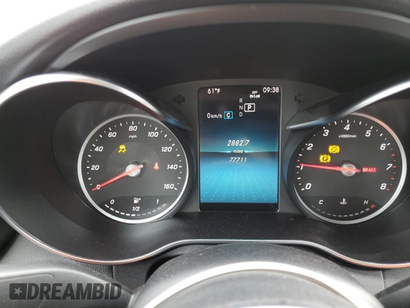2019 Mercedes-Benz C 300 with VIN WDDWF8DBXKR458622, listed as a Copart auction lot 49896715 with 77,711 mi miles and Salvage Title. Bid and sale history available at DreamBid. Image 9.