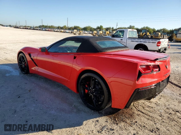 2019 Chevrolet Corvette 2LT with VIN 1G1YD3D73K5121944, listed as a Copart auction lot 78261294 with 3,012 mi miles and Non Repairable. Bid and sale history available at carsss.com. Image 2.