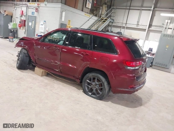 2019 Jeep Grand Cherokee Limited X with VIN 1C4RJFBG9KC563485, listed as a IAAI auction lot 41499713 with 90,405 mi miles. Bid and sale history available at carsss.com. Image 3.