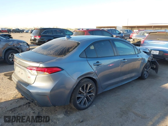 2020 Toyota Corolla SE with VIN 5YFP4RCEXLP014867, listed as a IAAI auction lot 41812152 with 84,744 mi miles. Bid and sale history available at carsss.com. Image 4.