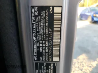 2002 Mercedes-Benz G-Class with VIN WDCYR49E12X133191, listed as a Copart auction lot 84763464 with 0 mi miles and Salvage Title. Bid and sale history available at carsss.com. Image 14.