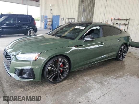 2023 Audi S5 Sportback Premium Plus z VIN WAUC4CF58PA066111, wystawiony jako Copart lot #48360585 z przebiegiem 19 184 mil mil oraz Nie do naprawy • Non repairable. Historia ofert i sprzedaży dostępna na DreamBid. Obrazek 1.