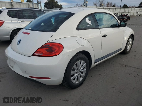 2013 Volkswagen Beetle Entry with VIN 3VWFP7AT5DM654385, listed as a Copart auction lot 48741515 with 47,029 mi miles and Salvage Title. Bid and sale history available at DreamBid. Image 3.