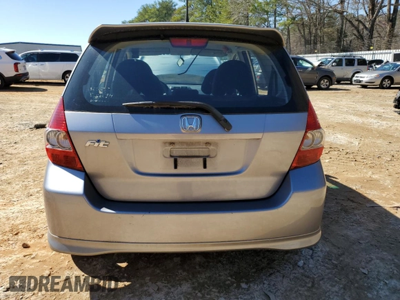 2008 Honda Fit Sport with VIN JHMGD38668S043186, listed as a Copart auction lot 48533055 with 95,396 mi miles and Salvage Title. Bid and sale history available at carsss.com. Image 6.