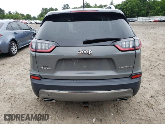 2021 Jeep Cherokee Limited with VIN 1C4PJMDX5MD105237, listed as a Copart auction lot 61389155 with 55,173 mi miles and Salvage title. Bid and sale history available at DreamBid. Image 6.