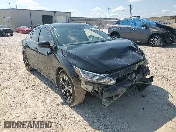 2021 Nissan Sentra SV with VIN 3N1AB8CV0MY329493, listed as a Copart auction lot 58406755 with 75,493 mi miles and Salvage title. Bid and sale history available at DreamBid. Image 13.