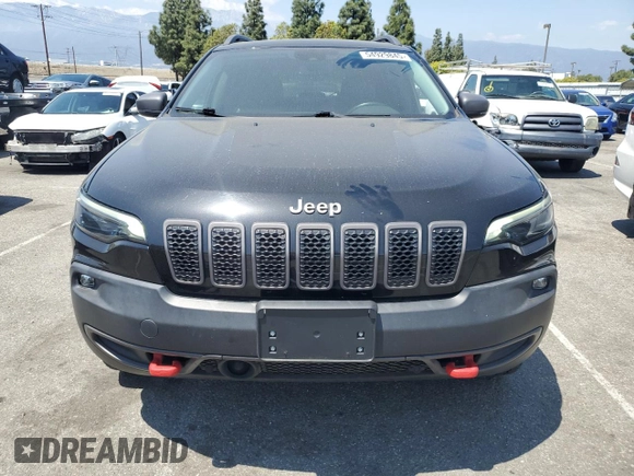 2021 Jeep Cherokee Trailhawk with VIN 1C4PJMBX8MD167153, listed as a Copart auction lot 54929845 with 52,800 mi miles and Clean title. Bid and sale history available at DreamBid. Image 5.
