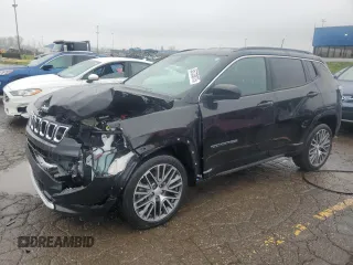 2023 Jeep Compass (RED) Edition с VIN 3C4NJDCNXPT501816, выставлен на аукционе Copart как лот 55733075 с пробегом 25 039 миль миль и Списание • Salvage title. История ставок и продаж доступна на DreamBid. Изображение 1.