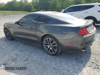 2015 Ford Mustang GT with VIN 1FA6P8CF3F5313422, listed as a Copart auction lot 55482785 with 145,883 mi miles and Salvage title. Bid and sale history available at DreamBid. Image 2.