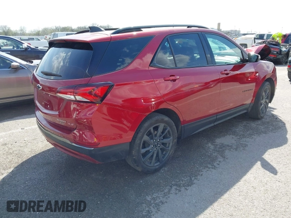 2022 Chevrolet Equinox RS with VIN 3GNAXMEV1NS159192, listed as a IAAI auction lot 41864811 with 30,364 mi miles and . Bid and sale history available at DreamBid. Image 4.