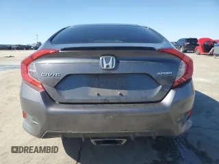 2020 Honda Civic Sedan Sport with VIN 2HGFC2F86LH505195, listed as a Copart auction lot 48663225 with 104,499 mi miles and Salvage Title. Bid and sale history available at carsss.com. Image 6.