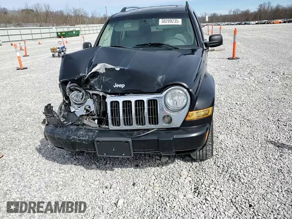 2006 Jeep Liberty Limited with VIN 1J4GL58KX6W138797, listed as a Copart auction lot 50299235 with 129,921 mi miles and Salvage Title. Bid and sale history available at DreamBid. Image 12.
