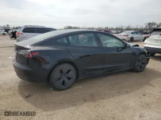2023 Tesla Model 3 with VIN 5YJ3E1EA5PF421598, listed as a Copart auction lot 47036995 with 6,511 mi miles and Salvage Title. Bid and sale history available at carsss.com. Image 3.