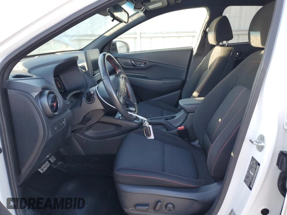 2022 Hyundai Kona N Line with VIN KM8K3CA33NU796555, listed as a Copart auction lot 42942895 with 39,328 mi miles and Salvage Title. Bid and sale history available at carsss.com. Image 7.