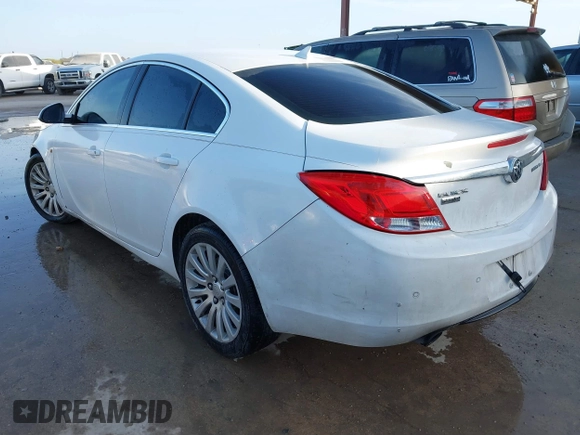 2011 Buick Regal CXL Turbo TO1 with VIN W04GV5EV4B1114706, listed as a IAAI auction lot 41764856 with 116,215 mi miles. Bid and sale history available at carsss.com. Image 3.
