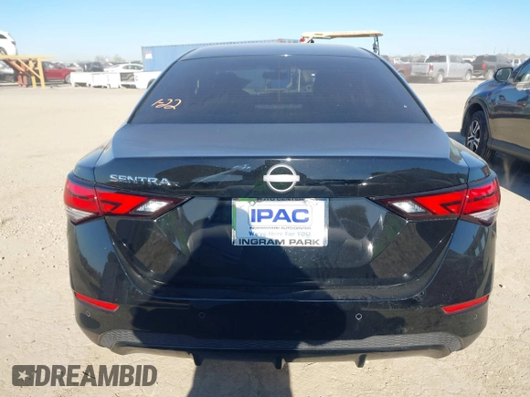 2025 Nissan Sentra S with VIN 3N1AB8BV6SY262493, listed as a IAAI auction lot 41392051 with 942 mi miles and . Bid and sale history available at DreamBid. Image 16.