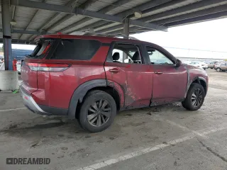 2024 Nissan Pathfinder SL with VIN 5N1DR3CAXRC206771, listed as a Copart auction lot 48818065 with 21,339 mi miles and Salvage Title. Bid and sale history available at carsss.com. Image 3.