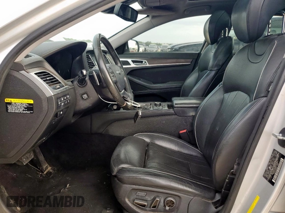 2017 Genesis G80 3.8L with VIN KMHGN4JE8HU191863, listed as a Copart auction lot 59396875 with 134,059 mi miles and Salvage title. Bid and sale history available at DreamBid. Image 7.