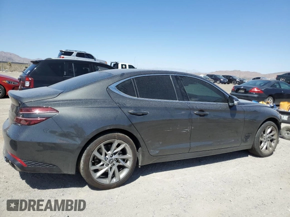 2022 Genesis G70 2.0T with VIN KMTG34TA3NU099562, listed as a Copart auction lot 69646954 with 50,334 mi miles and Salvage Title. Bid and sale history available at carsss.com. Image 3.
