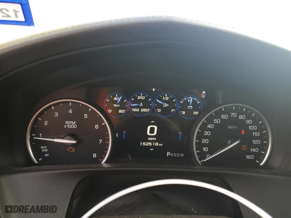 2016 Cadillac CT6 RWD with VIN 1G6KA5RX7GU155413, listed as a Copart auction lot 84708774 with 152,518 mi miles and Salvage Title. Bid and sale history available at carsss.com. Image 9.